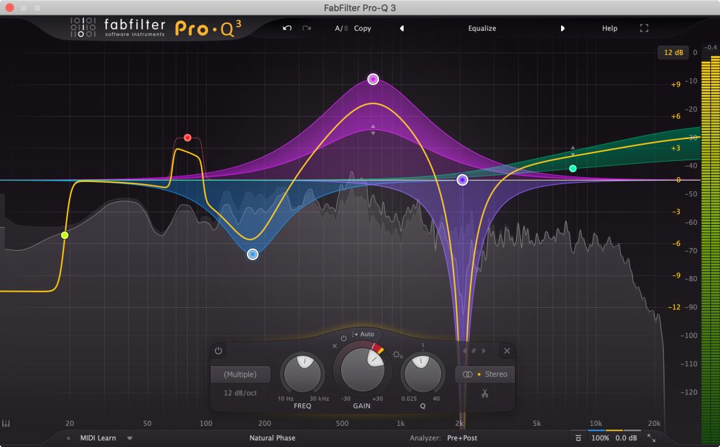 Equalizing met Fabfilter Pro Q3