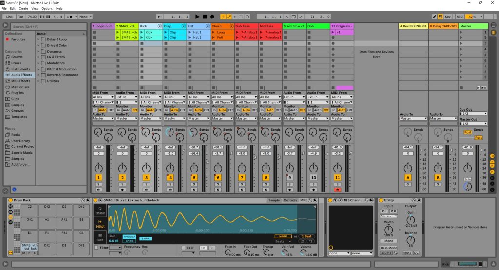 1. Ableton Live 11 - Session View