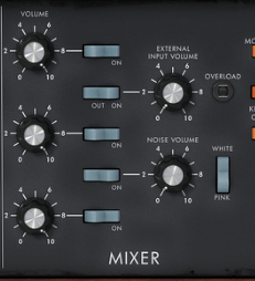 Minimoog Mixer Sectie