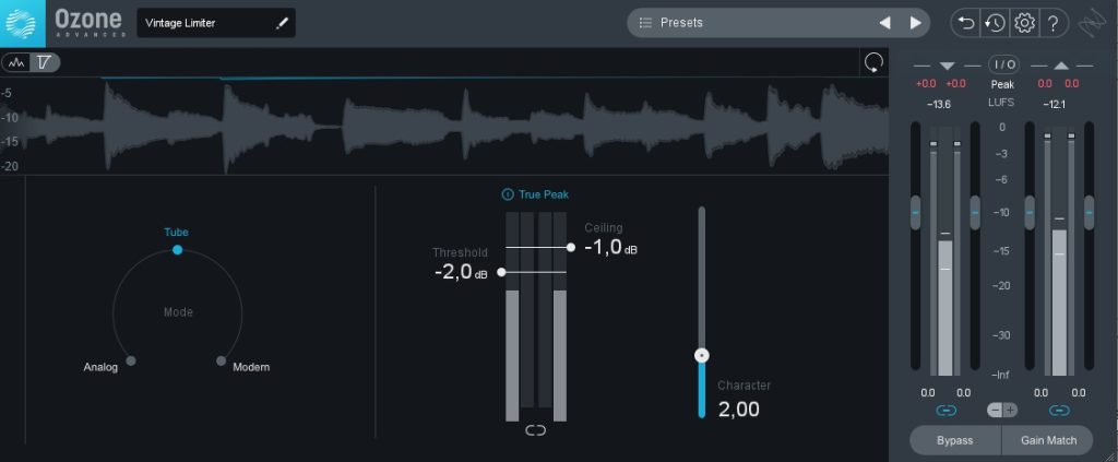 Een track luider maken met een True-Peak Limiter