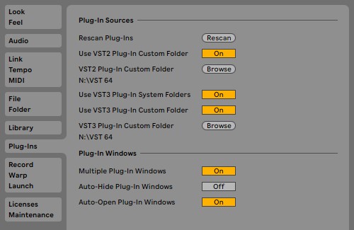 VST Plugin installeren in Ableton
