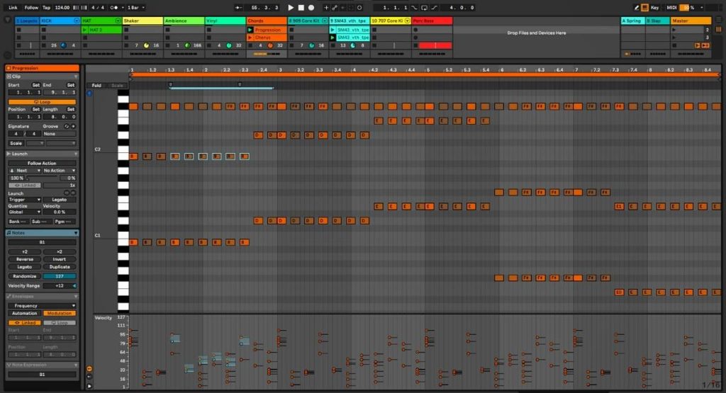 Ableton MIDI Editing