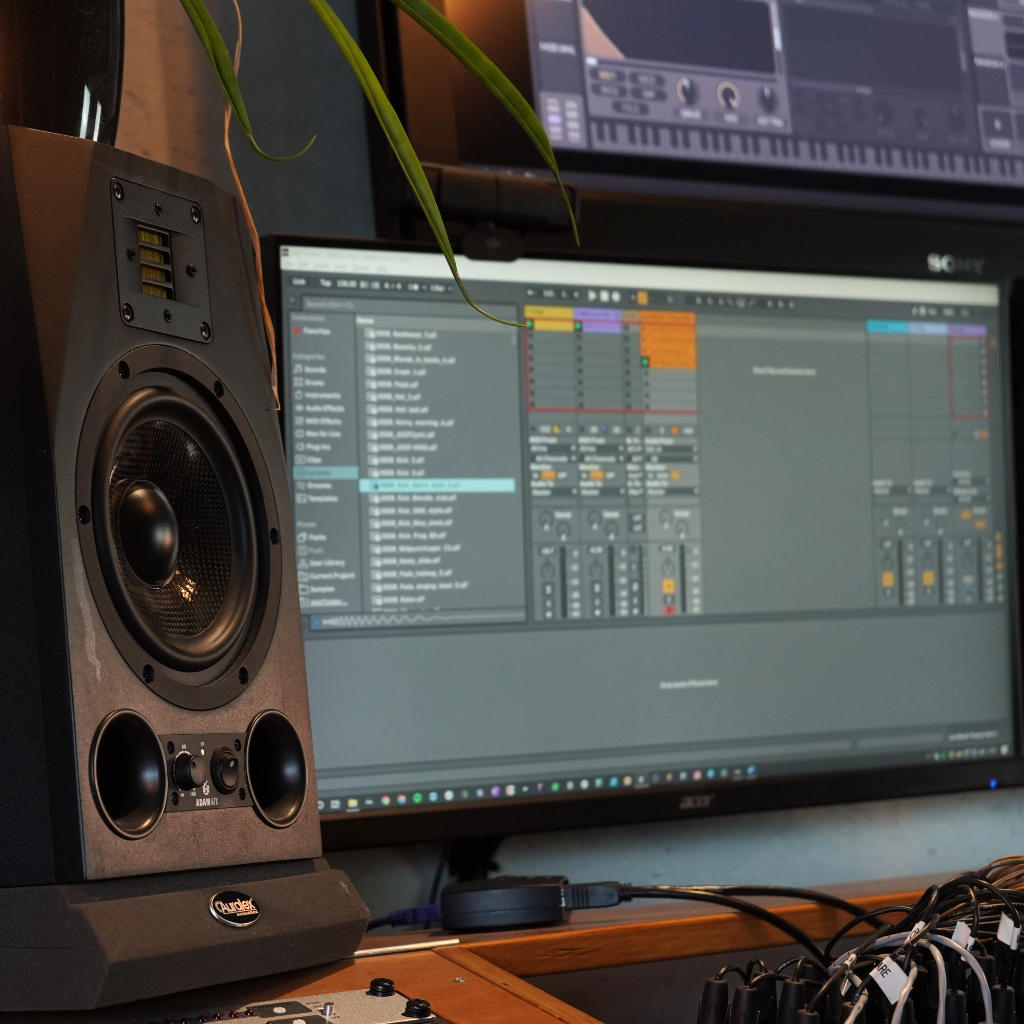 Adam A7X with Ableton on Background