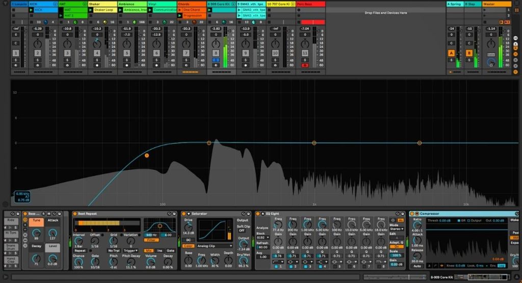 Produceren met Abletons Effecten zoals EQ8